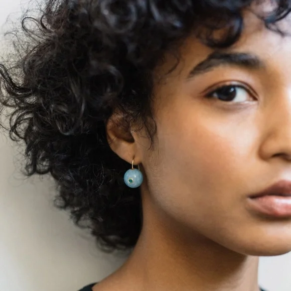 NWT Lizzie Fortunato Lapis Comet Earrings - Picture 2 of 6